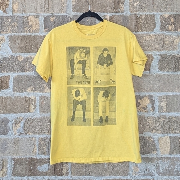The 1975 I like it when you sleep Graphic Crewneck T-shirt Medium Unisex Yellow - Picture 1 of 6